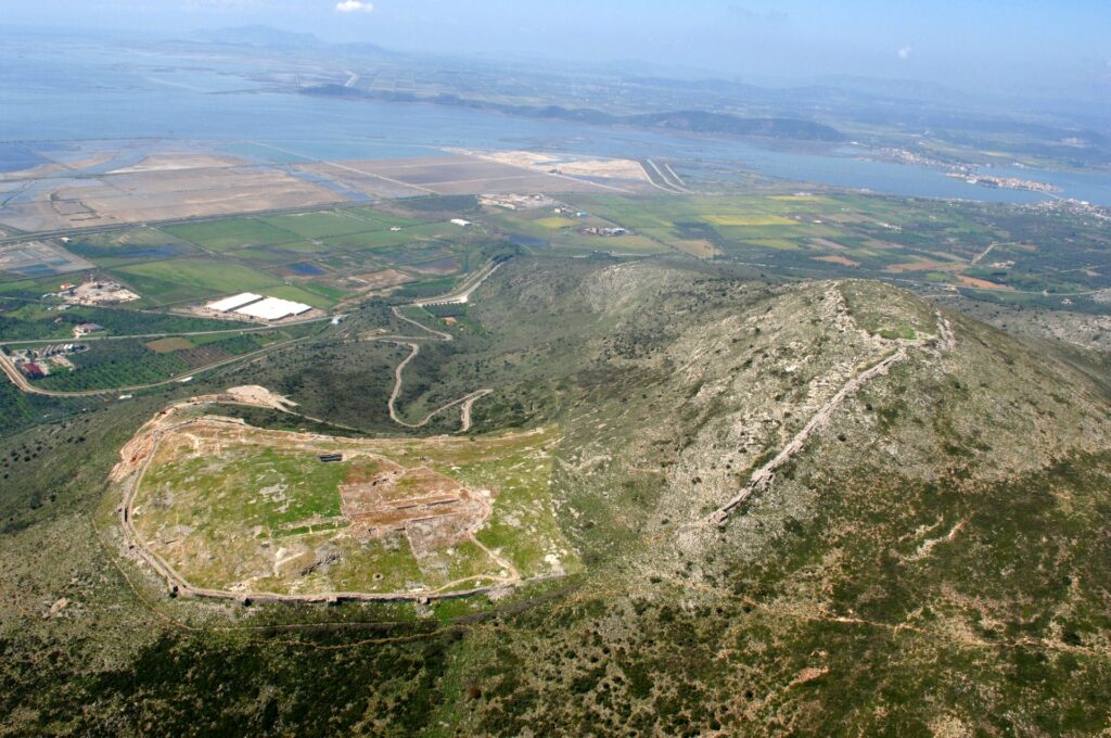 Αεροφωτογραφία Νέας Πλευρώνας. Αρχείο ΕΦΑΑΙΤ.