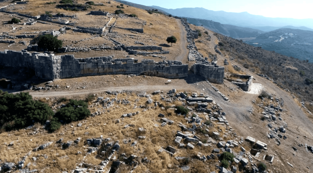 Αεροφωτογραφία της Νέας Πλευρώνας. Αρχείο ΕΦΑΑΙΤ. Φωτό: Γ. Μπούρχας.